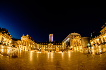 Dijon main square at night