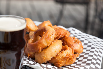 Beer and Onion Rings