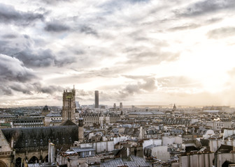 Paris view from Pompidou Centre
