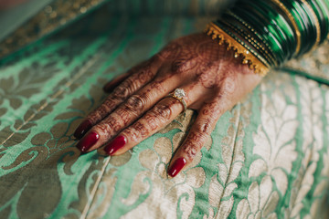Indian Hindu Wedding Henna Detail