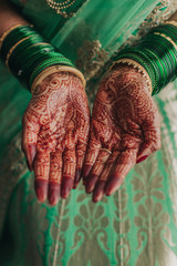Indian Hindu Wedding Henna Detail