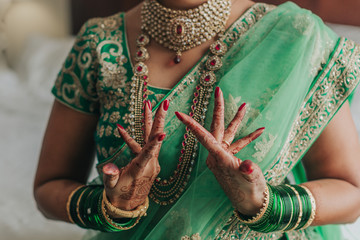 Indian Hindu Wedding Henna Detail