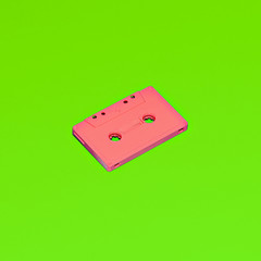 Audio cassette. Vintage minimal style