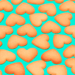 Cookies background. Minimal art design fashion