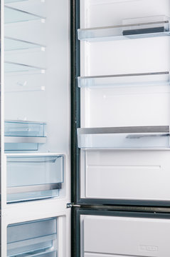 Open empty fridge