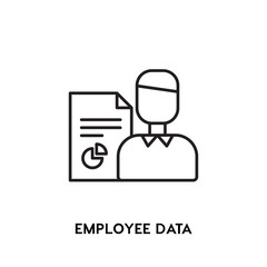 Employee Data Vector Icon