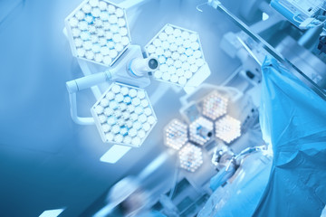 Surgical light in the operating room