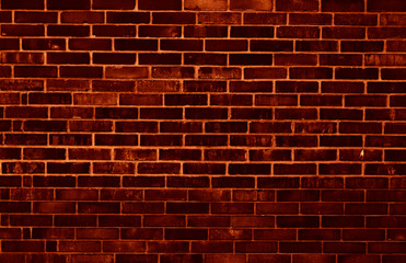 Fototapeta na wymiar Dark red brick wall texture background.Abstract wallpaper. Perfect texture for the interior exterior any possible industrial grunge vintage hipster background. Graphic resource.