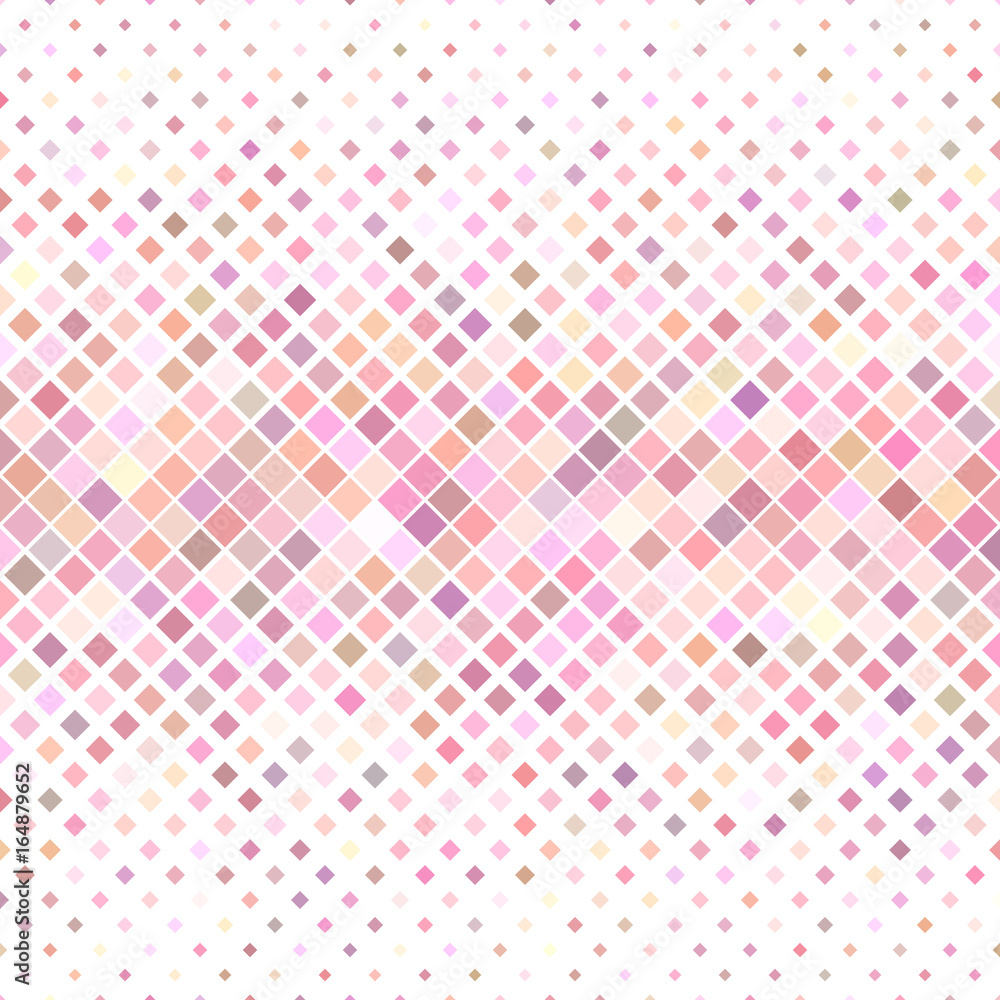 Poster color abstract square pattern background - vector graphic design from diagonal squares in pink tones