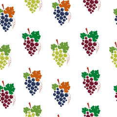 Виноград бесшовный шаблон. 