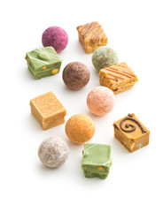 Various sweet candies.