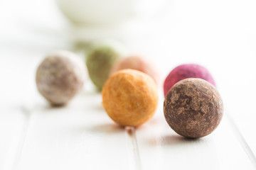 Sweet truffle balls.