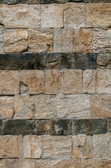 House stone wall facade surface closeup as background
