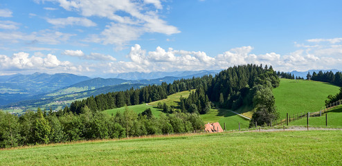 Blick auf den Bregenzerwald vom Pfänder