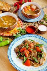 meat with vegetables