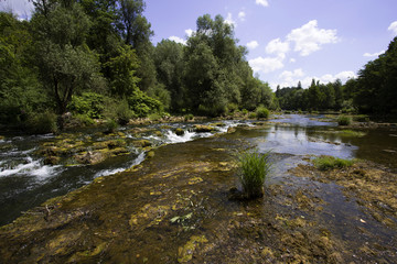Fototapeta na wymiar Korana river in Rastoke near Slunj, Croatia