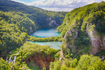 Plitvice lakes - national park in Croatia