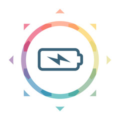 buntes Symbol - Batterie