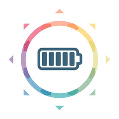 buntes Symbol - Batterie voll