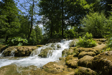 Slunjcica river in Rastoke near Slunj, Croatia