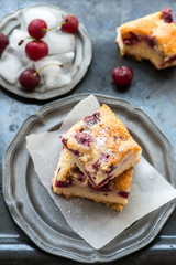 Cherry and Yogurt Cake