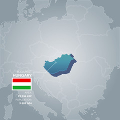 Hungary information map.