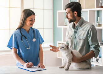 At the veterinarian