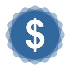 App Icon blau Dollar