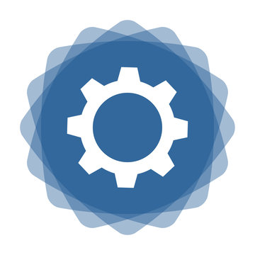 App Icon blau Zahnrad