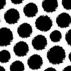 Grunge dot seamless pattern. Abstract background.