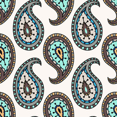 Seamless pattern paisley