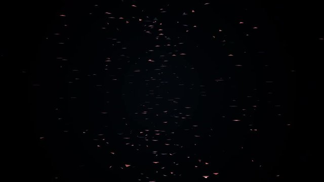 motion of triangular particles, 4K abstract animation