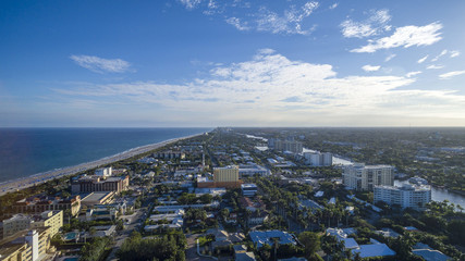 Fototapeta na wymiar Aerial Delray Beach, Florida