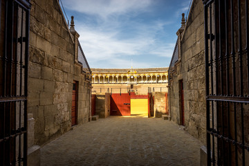 The entrance to the bull fighting ring in Seville, Spain, Europe