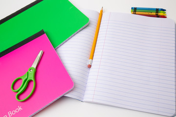 back to school crafts colors paper pencil ruler cell phone 