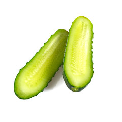 cucumbers isolated on white