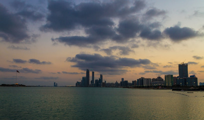 Naklejka premium abu dhabi corniche