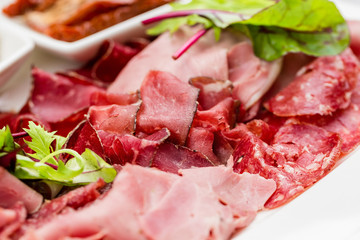 Italian Antipasto Platter Cold antipasto meat plate artichokes sundried tomato