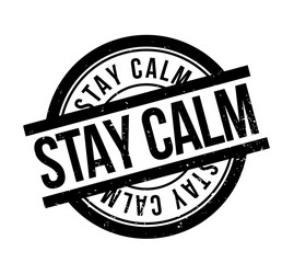 Stay Calm rubber stamp. Grunge design with dust scratches. Effects can be easily removed for a clean, crisp look. Color is easily changed.