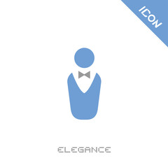 Elegant jacket icon