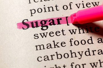 Obraz premium definition of sugar