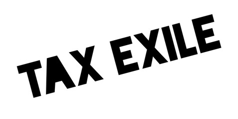 Tax Exile rubber stamp. Grunge design with dust scratches. Effects can be easily removed for a clean, crisp look. Color is easily changed.