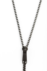black plastic zipper
