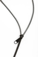 black plastic zipper
