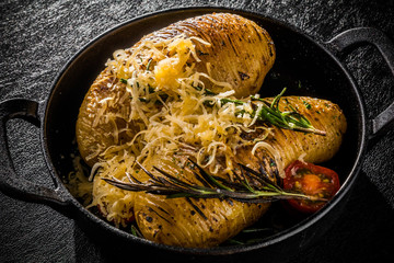 スウェーデン風ベイクドポテト Swedish style baked potato