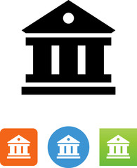 Bank Icon - Illustration