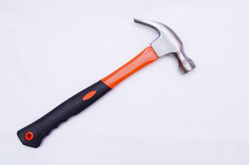 Hammer Over White Background