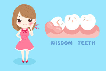 woman with wisdom teeth