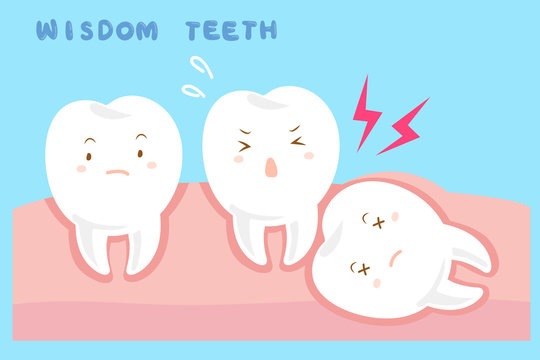 cute cartoon wisdom teeth
