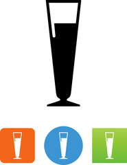Beer Glass Icon - Illustration